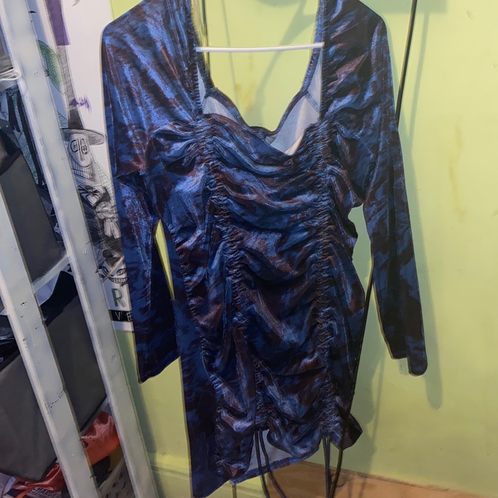 Dark blue and Purple dress